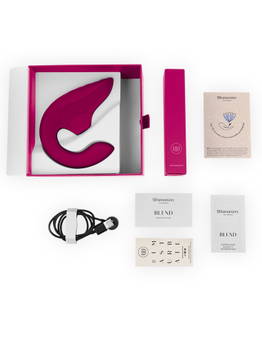 WOMANIZER - BLEND ESTIMULADOR VIBRADOR RABBIT FUCSIA