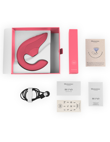 WOMANIZER - BLEND ESTIMULADOR VIBRADOR RABBIT ROSA
