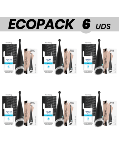 ECOPACK 6 UDS - BRILLY GLAM SPOT VIBE VIBRADOR CLITORIAL ORGASMICO SILICONA NEGRO