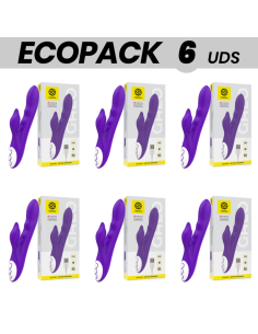ECOPACK 6 UDS - GALATEA GALO VIBRADOR LILA COMPATIBLE CON WATCHME WIRELESS TECHNOLOGY