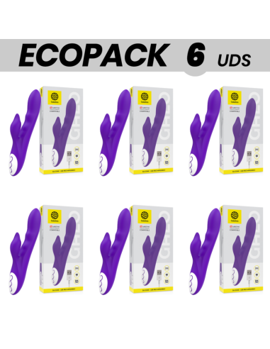 ECOPACK 6 UDS - GALATEA GALO VIBRADOR LILA COMPATIBLE CON WATCHME WIRELESS TECHNOLOGY