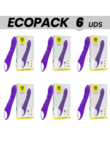 ECOPACK 6 UDS - GALATEA DANTE VIBRADOR LILA COMPATIBLE CON WATCHME WIRELESS TECHNOLOGY