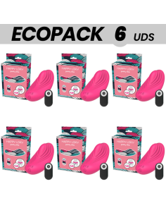 ECOPACK 6 UDS - HAPPY LOKY PANTY VIBRADOR PARA BRAGUITA CONTROL REMOTO