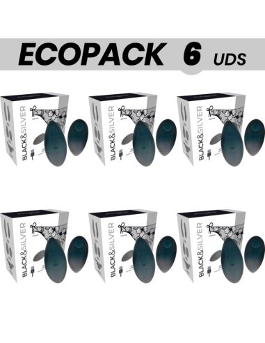 ECOPACK 6 UDS - BLACKandSILVER ZARA ESTIMULADOR CONTROL REMOTO