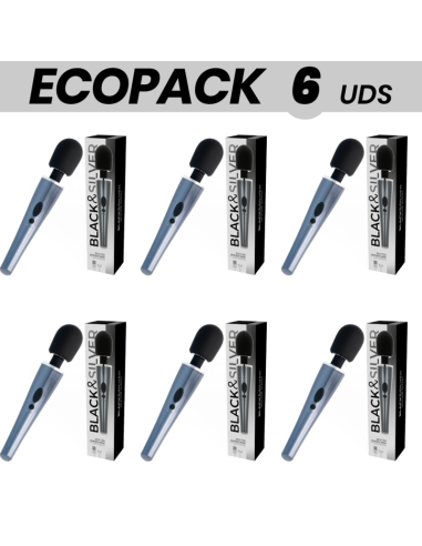 ECOPACK 6 UDS - BLACKandSILVER DEXTER MASSAGE WAND