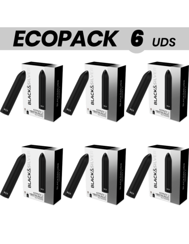 ECOPACK 6 UDS - BLACKandSILVER BALA MAGNETICA VIBRADORA KERNEX 2 NEGRO