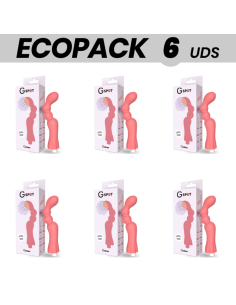 ECOPACK 6 UDS - G-SPOT GOHAN VIBRADOR PUNTO G LIGHT RED