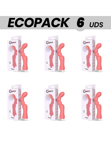 ECOPACK 6 UDS - G-SPOT GOHAN VIBRADOR PUNTO G LIGHT RED