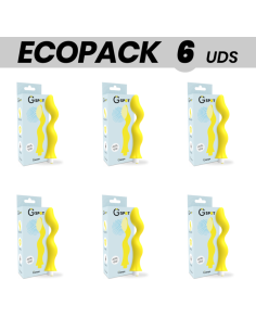 ECOPACK 6 UDS - G-SPOT GAVYN VIBRADOR PUNTO G AMARILLO