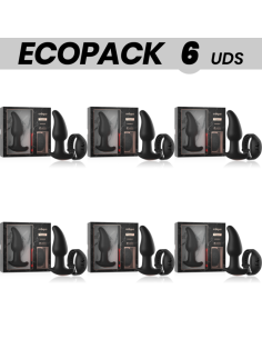 ECOPACK 6 UDS - ANBIGUO WATCHME CONTROL REMOTO PLUG ANAL VIBRADOR CON ROTACIÓN DE PERLAS AMADEUS