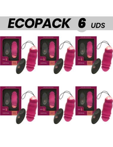 ECOPACK 6 UDS - RITHUAL REVA HUEVO CONTROL REMOTO SISTEMA UPandDOWN VIBRACIÓN