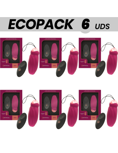 ECOPACK 6 UDS - RITHUAL SITA HUEVO CONTROL REMOTO ROTACIÓN DE PERLAS VIBRACIÓN