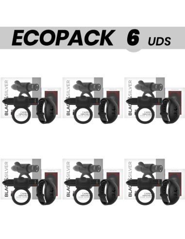 ECOPACK 6 UDS - BLACKandSILVER CAMERON CONTROL REMOTO COCKRING WATCHME