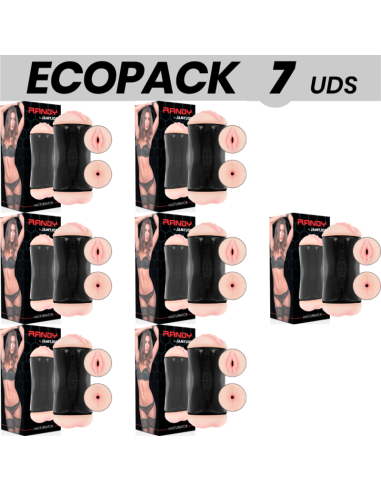 ECOPACK 7 UDS - JAMYJOB RANDY MASTURBADOR DOBLE ENTRADA - VAGINA Y ANO