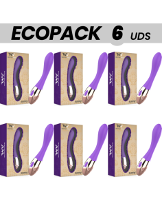 ECOPACK 6 UDS - WOMANVIBE SUNNY VIBRADOR RECARGABLE SILICONA