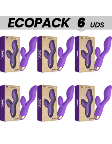 ECOPACK 6 UDS - WOMANVIBE DONNA VIBRADOR SILICONA RECARGABLE