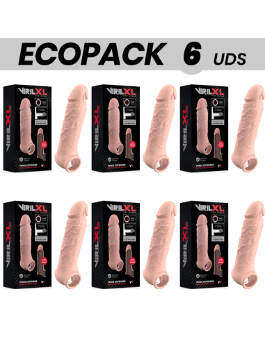 ECOPACK 6 UDS - VIRILXL EXTENSION DE PENE LIQUID SILICONE V9 NATURAL