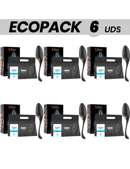 ECOPACK 6 UDS - IBIZA POTENTE HUEVO VIBRADOR CONTROL REMOTO