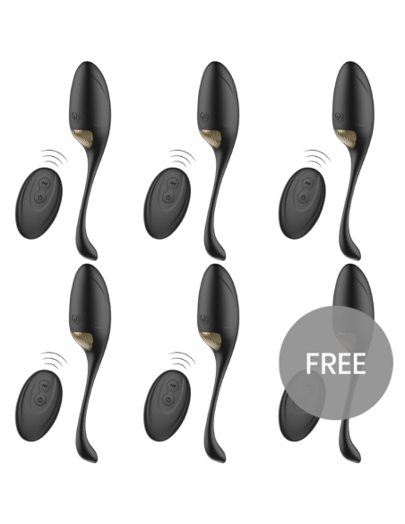 ECOPACK 6 UDS - IBIZA POTENTE HUEVO VIBRADOR CONTROL REMOTO