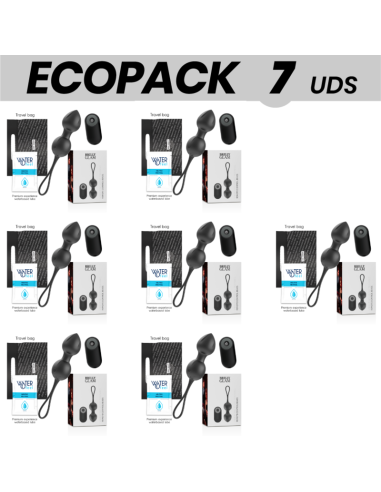 ECOPACK 7 UDS - BRILLY GLAM VIBRATING KEGEL BEADS CONTROL REMOTO