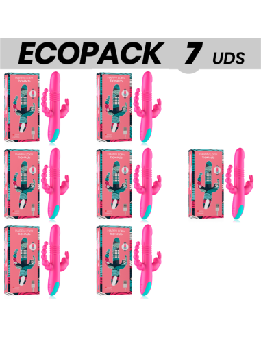 ECOPACK 6 UDS - HAPPY LOKY UDS DONALD TRIPLE ESTIMULACIÓN: ANAL, PUNTO G and CLÍTORIS COMPATIBLE CON WATCHME WIRELESS TECHNOLOGY