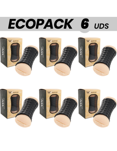 ECOPACK 6 UDS - WOMANVIBE MASTURBADOR DOBLE GUMY