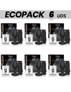 ECOPACK 6 UDS - IBIZA PLUG ANAL CONTROL REMOTO TALLA L
