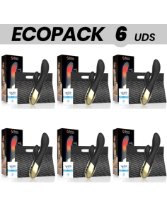ECOPACK 6 UDS - IBIZA VIBRADOR RABBIT EFECTO CALOR