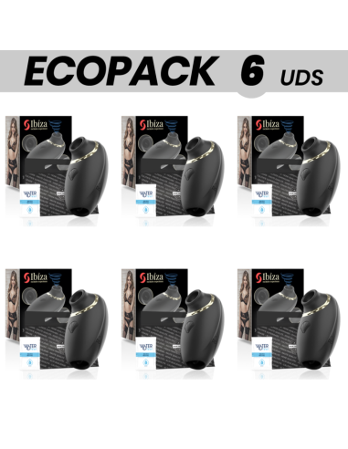 ECOPACK 6 UDS - IBIZA MASAJEADOR 3 EN 1 SUCKING, LICKING and PULSING