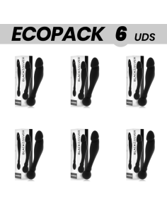 ECOPACK 6 UDS - BLACKandSILVER KARL DILDO ESTIMULADOR PUNTO G 18 CM