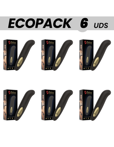 ECOPACK 6 UDS - IBIZA ESTIMULADOR DE CLITORIS RECARGABLE 10 MODOS DE VIBRACIÓN 13 X 2,9