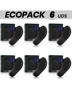 ECOPACK 6 UDS - RITHUAL SHUSHU PRO POCKET ESTIMULADOR CLITORIS 2 POTENTES MOTORES AZABACHE