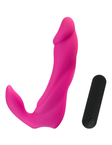 ALIVE - BIFUN PRO DILDO VIBRADOR ROSA 14.9 CM