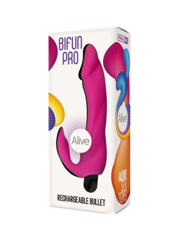ALIVE - BIFUN PRO DILDO VIBRADOR ROSA 14.9 CM