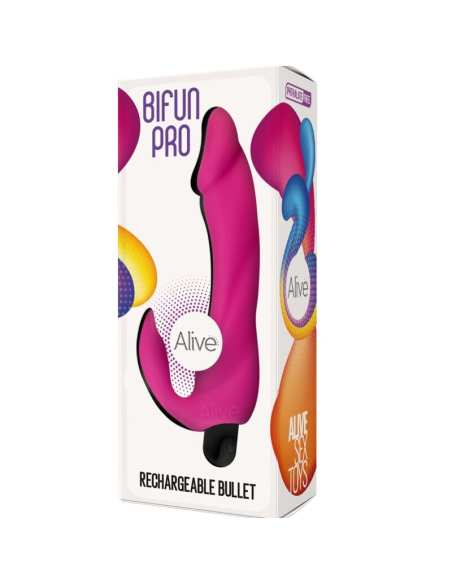 ALIVE - BIFUN PRO DILDO VIBRADOR ROSA 14.9 CM