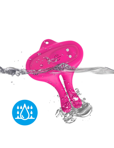 ARMONY - PINZAS PARA PEZONES MAGNÉTICA CON VIBRACIÓN FORMA CONEJO ROSA
