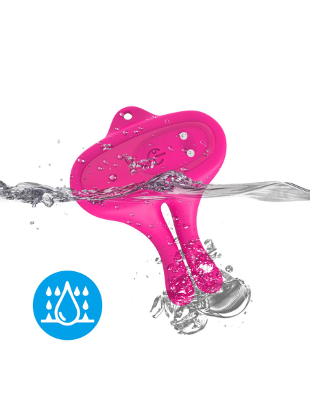 ARMONY - PINZAS PARA PEZONES MAGNÉTICA CON VIBRACIÓN FORMA CONEJO ROSA