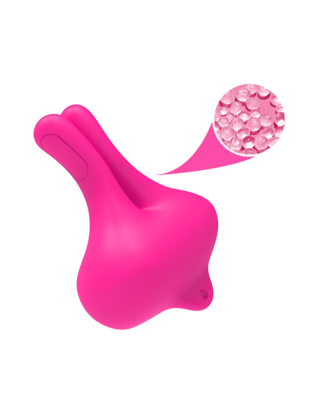 ARMONY - PINZAS PARA PEZONES MAGNÉTICA CON VIBRACIÓN FORMA CONEJO ROSA