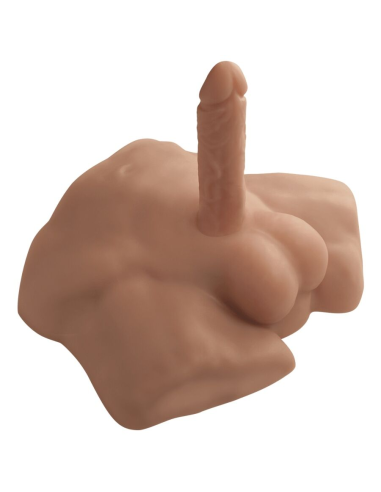 SILEXD - APOLLO S TORSO BAJO REALÍSTICO MASCULINO CARAMELO