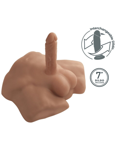 SILEXD - APOLLO S TORSO BAJO REALÍSTICO MASCULINO CARAMELO