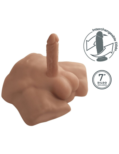 SILEXD - APOLLO S TORSO BAJO REALÍSTICO MASCULINO CARAMELO