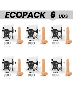 ECOPACK 6 UDS - COCK MILLER ARNES SILICONA DENSITY COCKSIL ARTICULABLE 18 CM