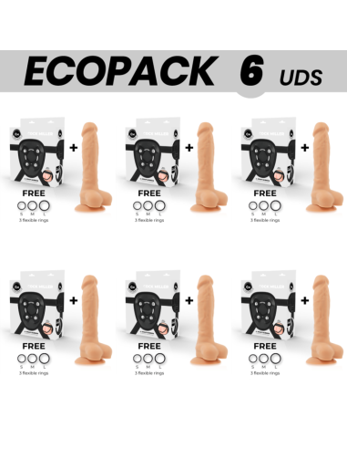 ECOPACK 6 UDS - COCK MILLER ARNES SILICONA DENSITY ARTICULABLE COCKSIL 19,5 CM