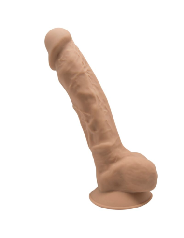 SILEXD - MODELO 1 PENE REALÍSTICO SILICONA PREMIUM SILEXPAN CARAMELO 17.5 CM