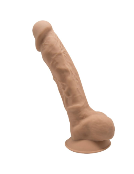 SILEXD - MODELO 1 PENE REALÍSTICO SILICONA PREMIUM SILEXPAN CARAMELO 17.5 CM