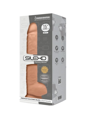 SILEXD - MODELO 1 PENE REALÍSTICO SILICONA PREMIUM SILEXPAN 38 CM