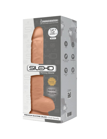 SILEXD - MODELO 1 PENE REALÍSTICO SILICONA PREMIUM SILEXPAN 38 CM