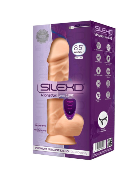 SILEXD - MODELO 1 PENE REALÍSTICO VIBRADOR SILICONA PREMIUM SILEXPAN CONTROL REMOTO 21.8 CM