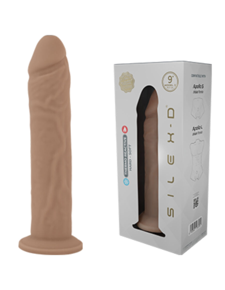 SILEXD - PENE REALÍSTICO MODELO 9 SILICONA LÍQUIDA 22.8 CM