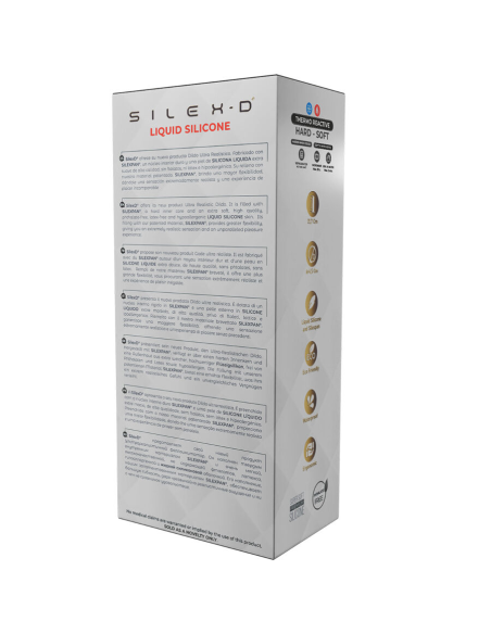 SILEXD - PENE REALÍSTICO MODELO 9 SILICONA LÍQUIDA 22.8 CM